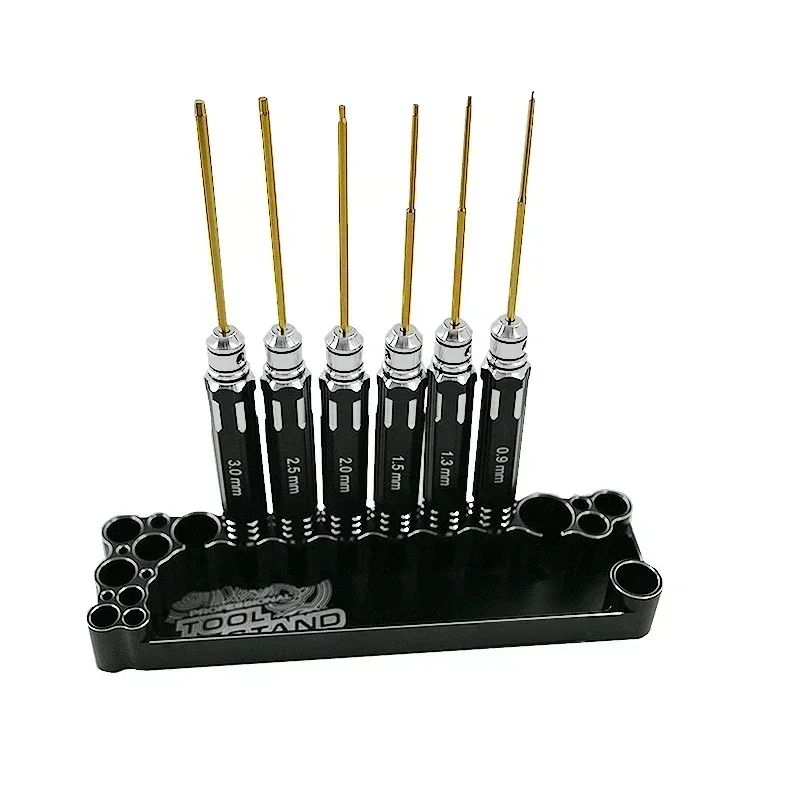 Rc Helicopter Tool Kit - 0,9/1,3/1,5/2,0/2,5/3mm Sechskant-RC-Werkzeugset HSS-Stahl Sechskant-Schraubendreher-Set für RC