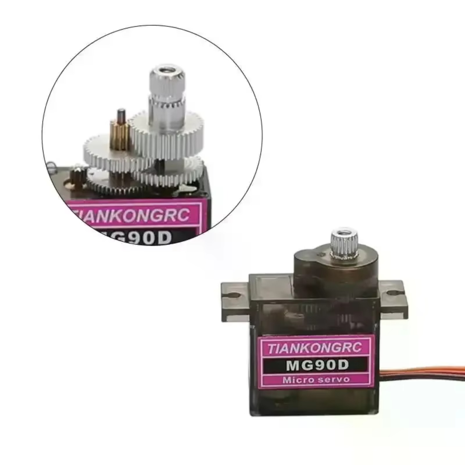 Rc Helicopter Servo - MG90D 9g Metallgetriebe-Servo mit hohem Drehmoment
